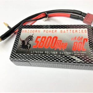 LiPo Battery OP-06 Hard Case w/tubes 5800 80C 3.7V  DS-5800/80-1S2P /CAR