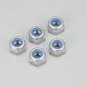 Nut (M3x3.3)Nylon(Aluminium/Silver/5pcs)  1-N3033NA-S