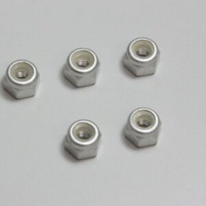 Nut (M3x4.3)Nylon(Aluminium/Silver/5pcs)  1-N3043NA-S