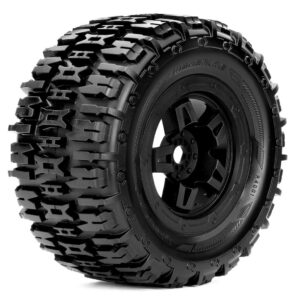 Roapex Monster Truck 1:8 tyre RENEGADE on Black wheels 17mm (2) R4001B