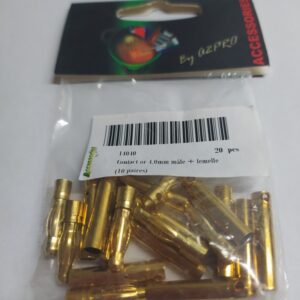 Gold Bananas connectors 4.0mm/ 10pairs A2-14040-10