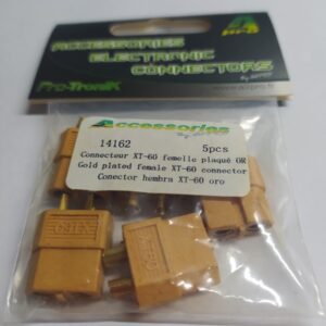 Gold plated female XT-60 connector (5 pcs)  A2-14162