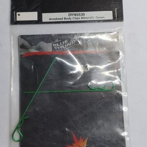 ANOD. BODY CLIP,80mm GREEN (2)  DYN5530