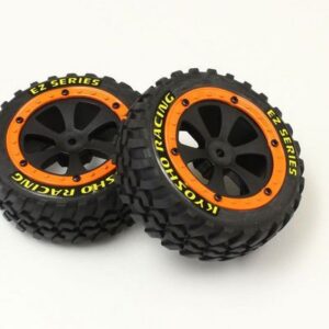 Tire & Wheel Set w/Orange Flange(SANDMASTER) EZ002OR