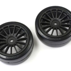 Drift Tire(Pre-glued/Black/2pcs)FAZER FAT302BK