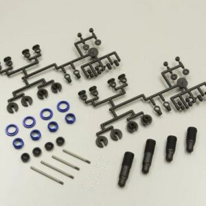 Plastic Oil Shock Set(With Adjuster/ZX-5RS)  LA301