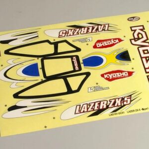 Decal(LAZER ZX-5RS/Type-2/Yellow/Blue) LAD102