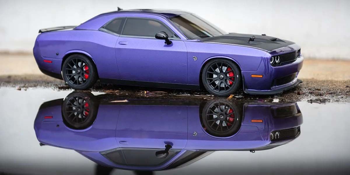 Kyosho FAZER MK2 (L) Dodge Challenger SRT 2015 Purple 1:10 Readyset KC34415T1B - Image 7