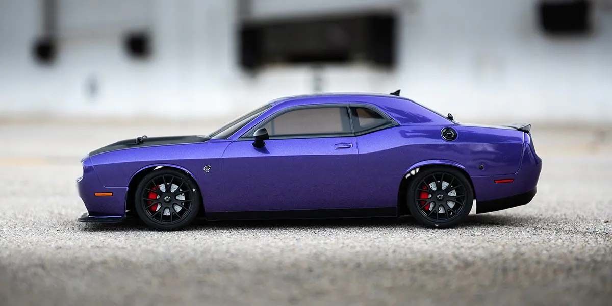 Kyosho FAZER MK2 (L) Dodge Challenger SRT 2015 Purple 1:10 Readyset KC34415T1B - Image 2