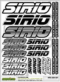 MAUGRAFIX SIRIO SIDELEAN GREY/WHITE STICKER  MGFX-SIR-001