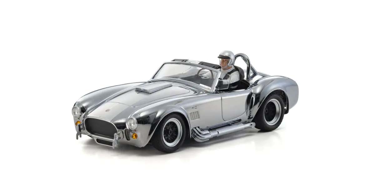 Kyosho First Mini-Z 1:28 Shelby Cobra 427 S/C Chrome KZ66610C - Image 4