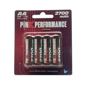Pink Performance Batteries R6-AA Cells Ni-Mh 2700Mah (4) 50x14mm 120g  PP2-2700AA