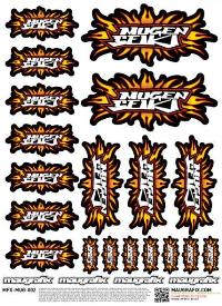 MAUGRAFIX MUGEN SEIKI FLAME STICKER  MGFX-MUG-002