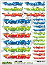 MAUGRAFIX TEAM LOSI MULTICOLOR STICKER  MGFX-LOS-001
