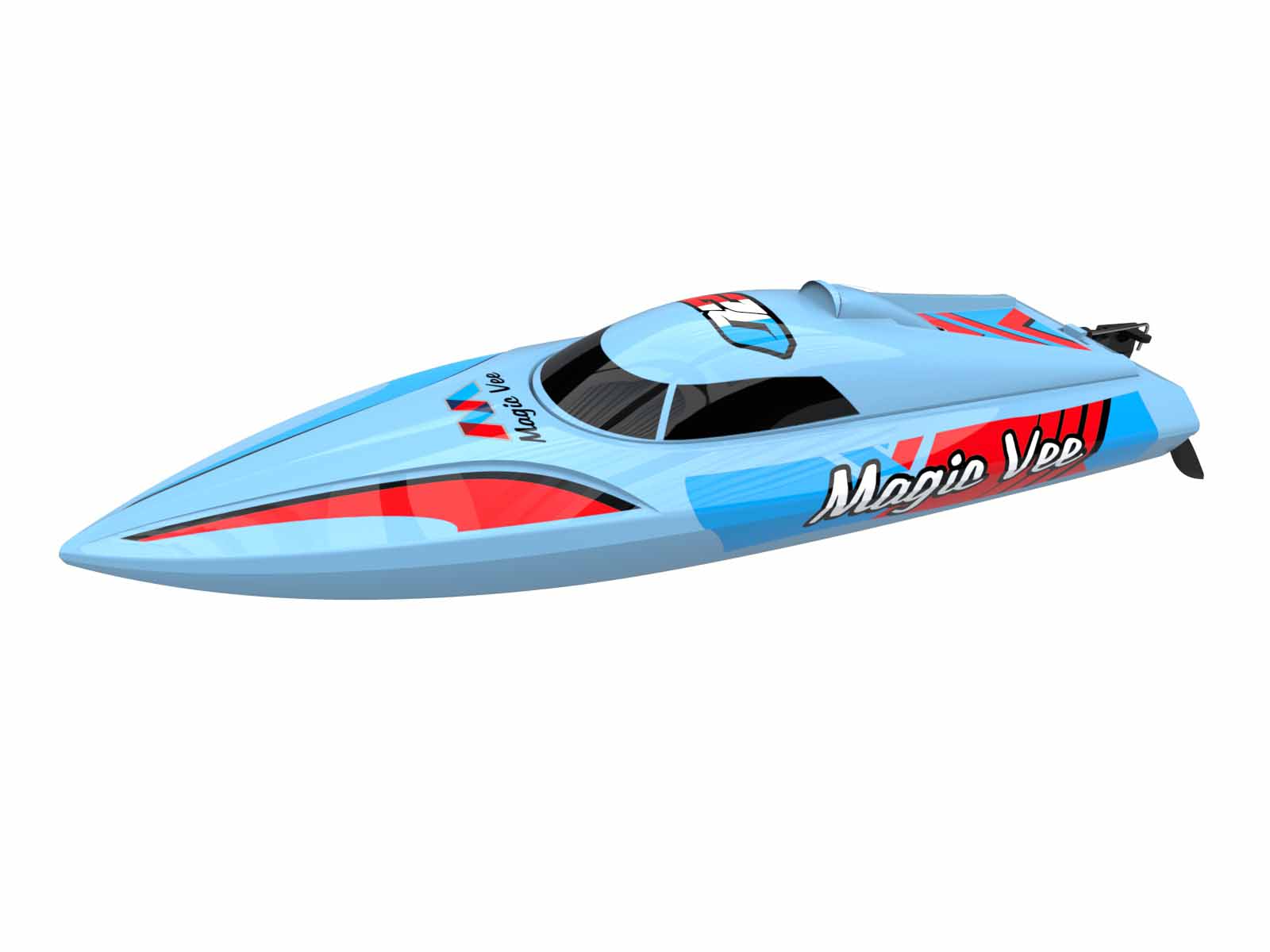 Joysway Magic Vee V6 Electric ABS 270mm Brushed 2.4G RTR Boat JW8106V6