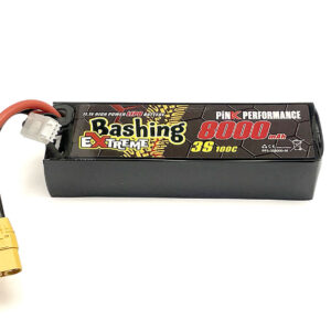 Pink Extreme Bashing LiPo 3S 11.1V-8000-100C Multi 157x47x34mm 515g PP3-3S8000-M