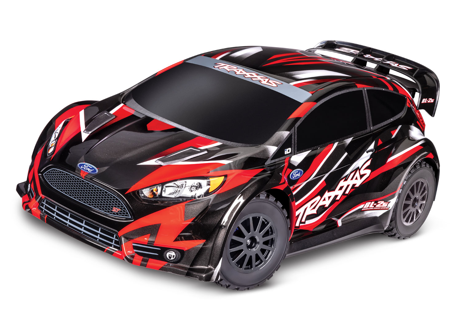 Traxxas Ford Fiesta ST 4x4 BL-2S red 1/10 Rally RTR BL-2S Brushless, HD parts, without battery/charger 74154-4RED
