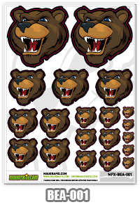 MAUGRAFIX BEAR STICKER  MGFX-BEA-001