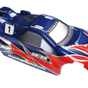 LRP BODY SHELL PREPAINTED RED/SILVER/BLUE 132231
