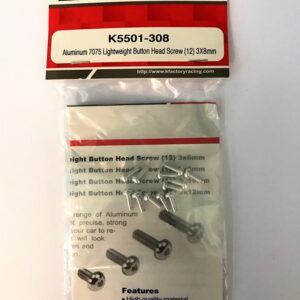 Team Magic ALU. 7075 LIGHT BUTTON HEAD SCREW/12/3*8mm TM-K5501-308