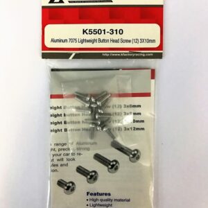 Team Magic ALU.7075 LIGHT BUTTON HEAD SCREW/12/ 3*10mm TM-K5501-310