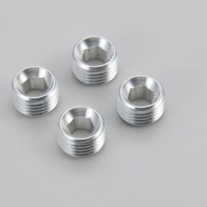 10mm Screw Cap (H=6mm/Silver/4pcs)  97033